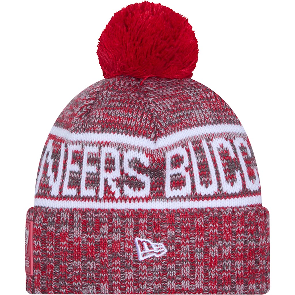NFL Tampa Bay Buccaneers New Era 2025 Sideline Sport Knit Hat - Red