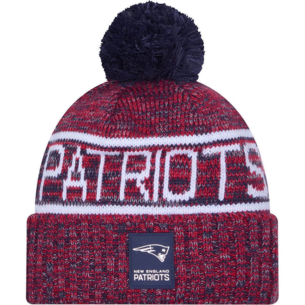 NFL New England Patriots New Era 2025 Sideline Sport Knit Hat - Navy