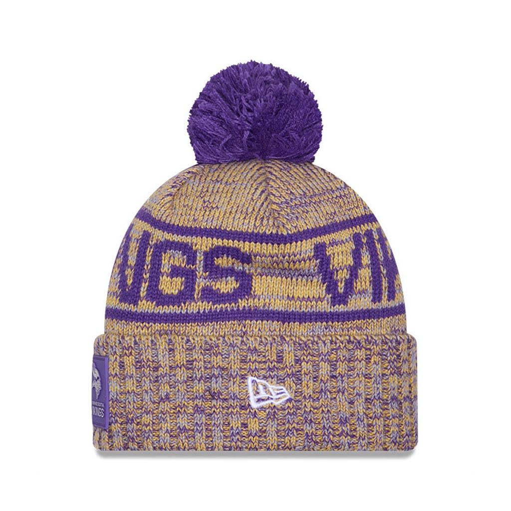 NFL Minnesota Vikings New Era 2025 Sideline Sport Knit Hat - Purple