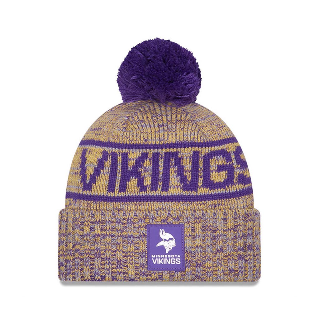 NFL Minnesota Vikings New Era 2025 Sideline Sport Knit Hat - Purple