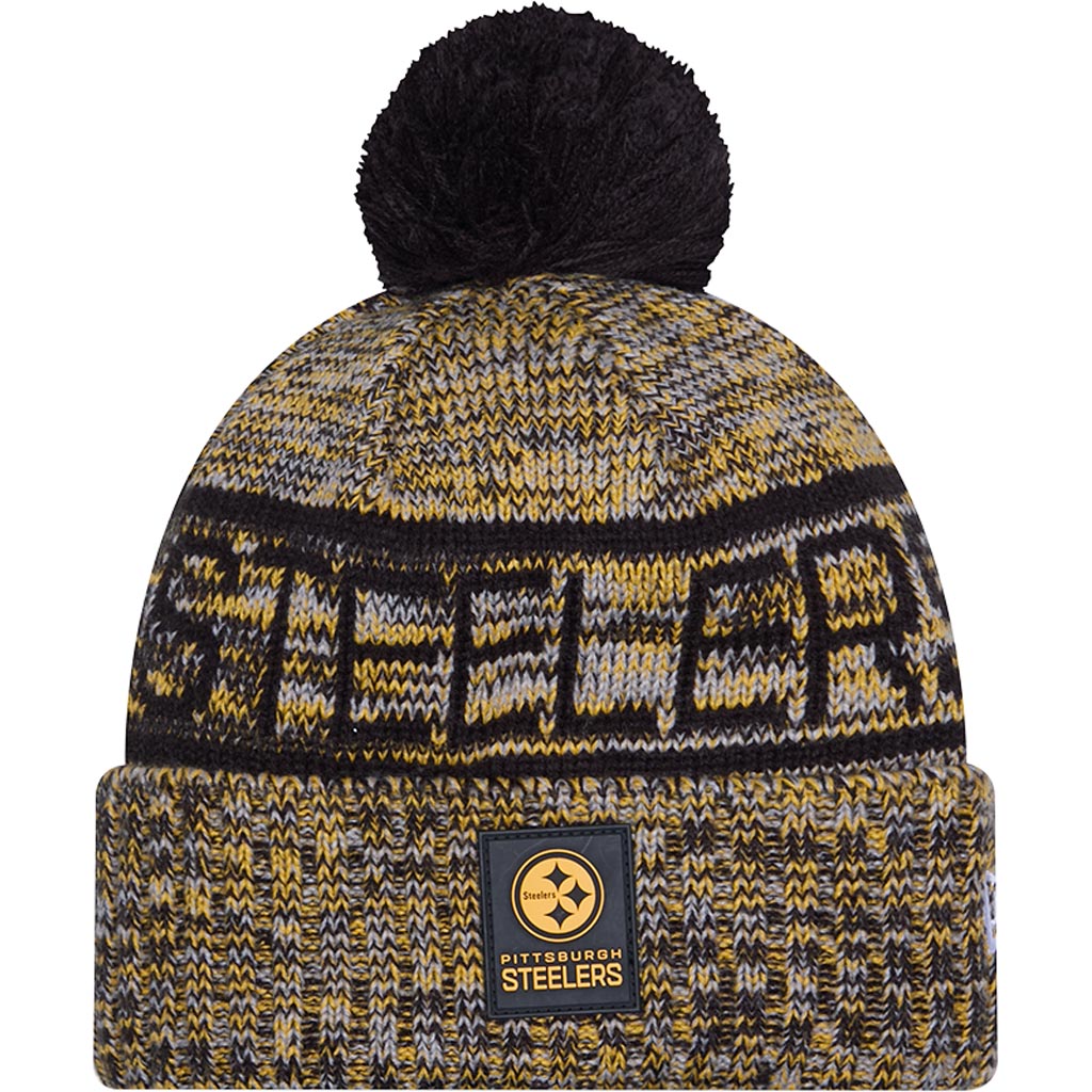 NFL Pittsburgh Steelers New Era 2025 Sideline Sport Knit Hat - Black