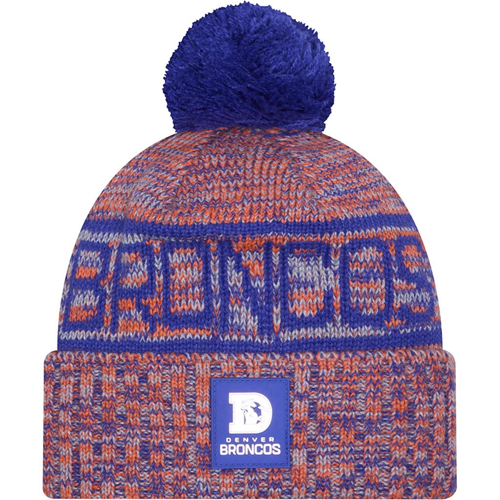 NFL Denver Broncos New Era Throwback 2025 Sideline Sport Knit Hat - Orange