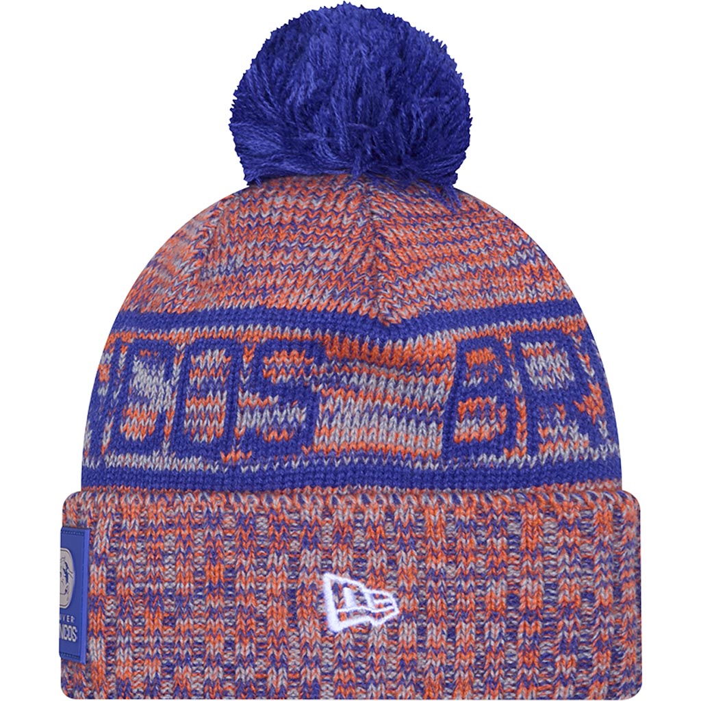 NFL Denver Broncos New Era Throwback 2025 Sideline Sport Knit Hat - Orange