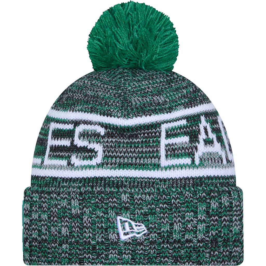 NFL Philadelphia Eagles New Era Throwback 2025 Sideline Sport Knit Hat - Green