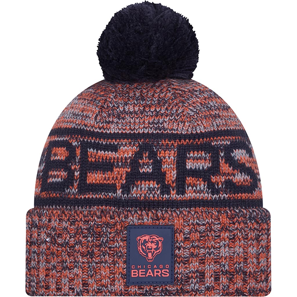 NFL Chicago Bears New Era 2025 Sideline Sport Knit Hat - Navy