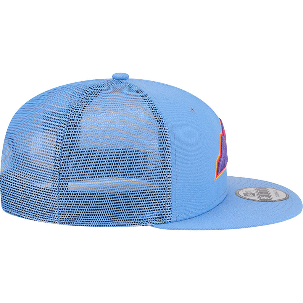 MLB Colorado Rockies New Era OTC Trucker 9FIFTY Snapback Hat - Light blue