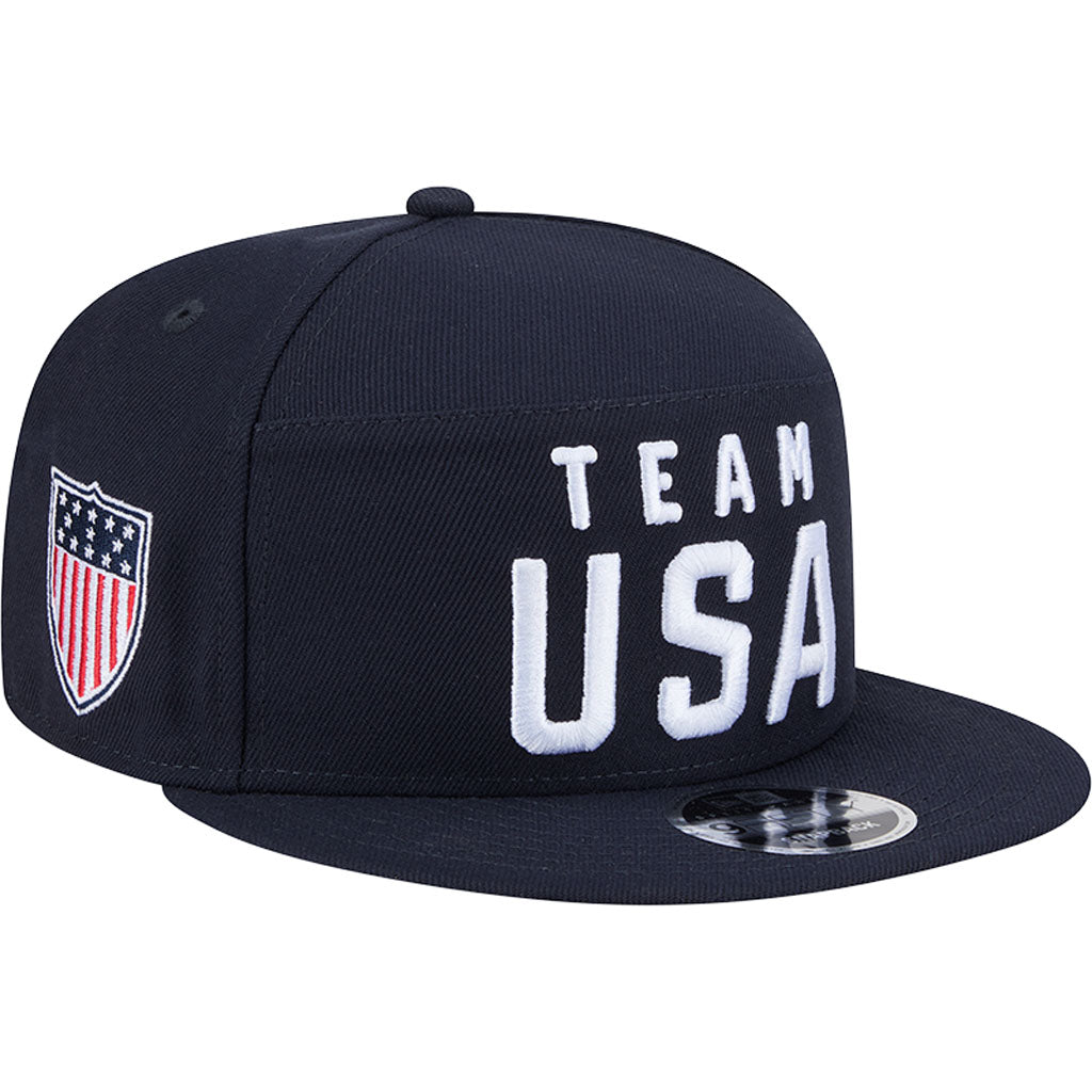 2026 Olympics Team USA New Era Split Panel 950 Hat - Navy