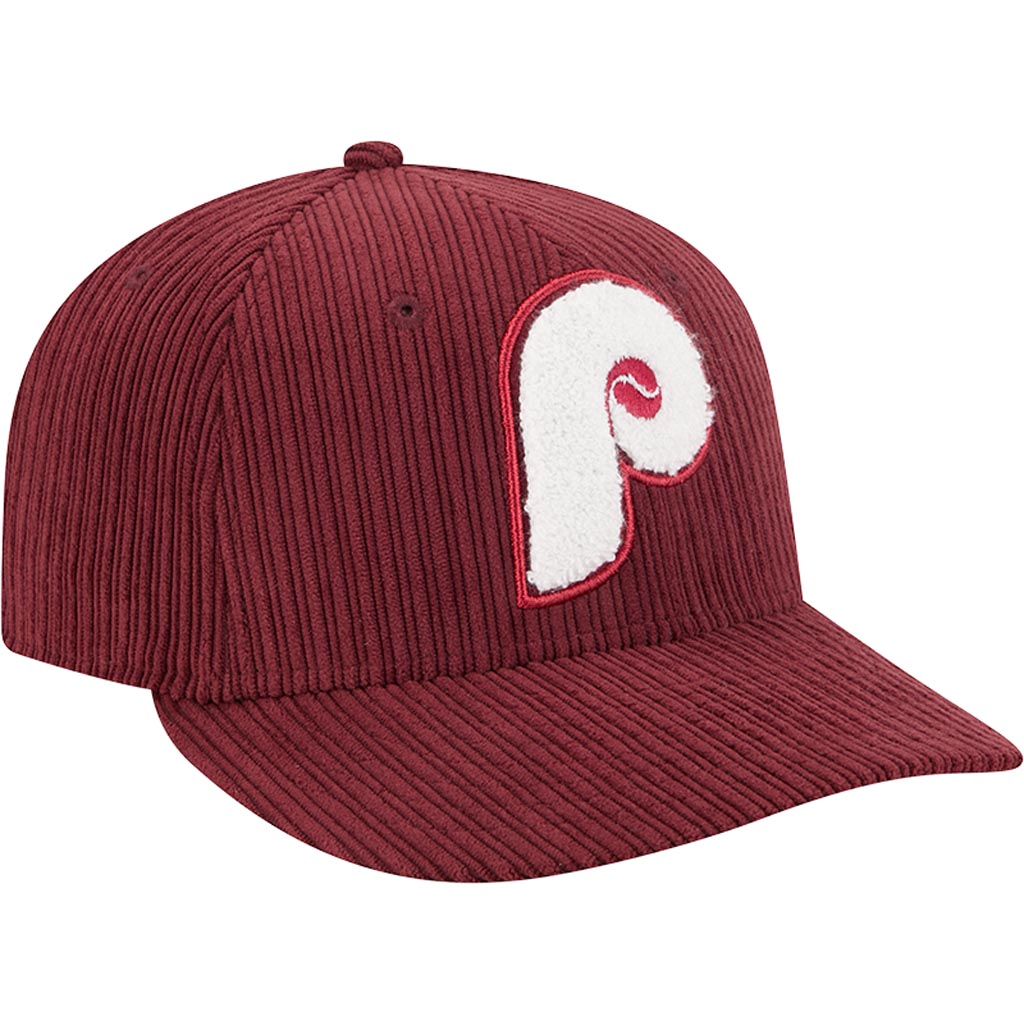 MLB Philadelphia Phillies New Era Chenille Pop 59FIFTY Fitted Hat - Maroon