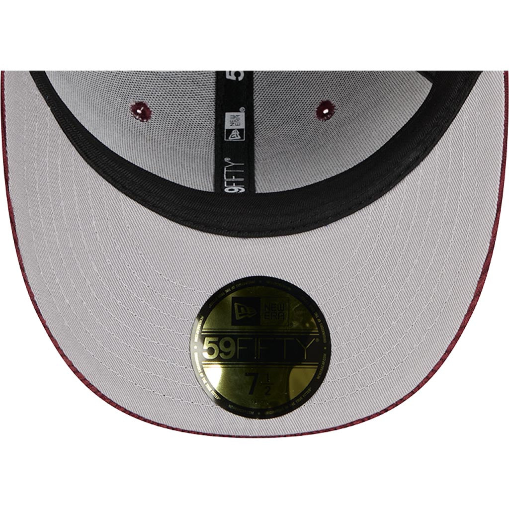 MLB Philadelphia Phillies New Era Chenille Pop 59FIFTY Fitted Hat - Maroon