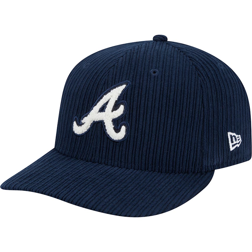 MLB Atlanta Braves New Era Chenille Pop 59FIFTY Fitted Hat - Navy