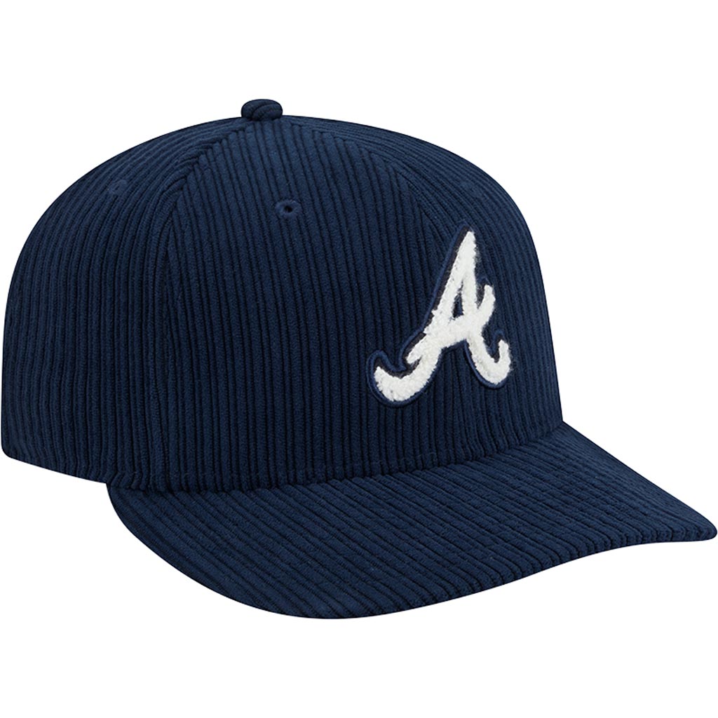 MLB Atlanta Braves New Era Chenille Pop 59FIFTY Fitted Hat - Navy