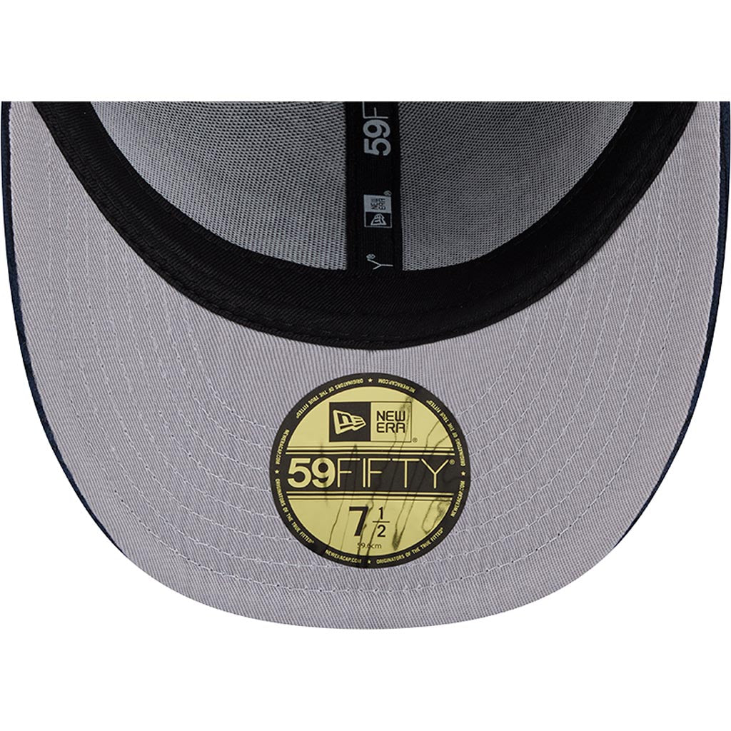 MLB Atlanta Braves New Era Chenille Pop 59FIFTY Fitted Hat - Navy