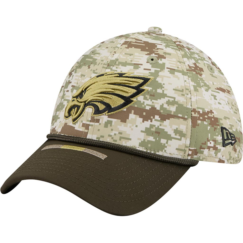 NFL Philadelphia Eagles New Era 2025 Salute to Service Digi Camo 39THIRTY Flex Fit Hat - Camo