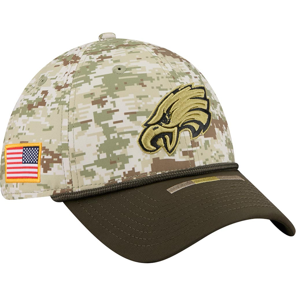 NFL Philadelphia Eagles New Era 2025 Salute to Service Digi Camo 39THIRTY Flex Fit Hat - Camo