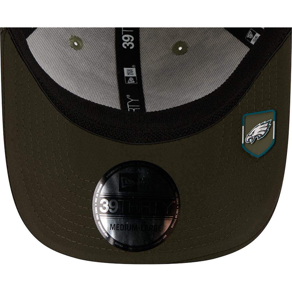 NFL Philadelphia Eagles New Era 2025 Salute to Service Digi Camo 39THIRTY Flex Fit Hat - Camo
