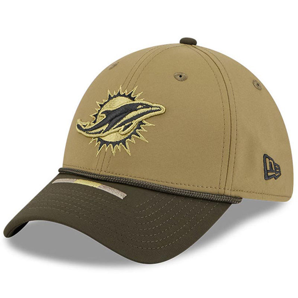 NFL Miami Dolphins New Era 2025 Salute to Service 39THIRTY Flex Fit Hat - Green