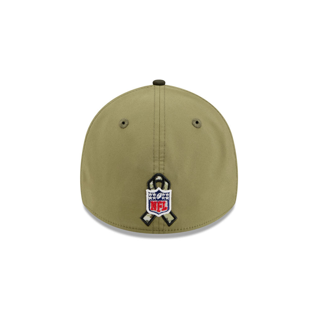 NFL New England Patriots New Era 2025 Salute to Service 39THIRTY Flex Fit Hat - Green