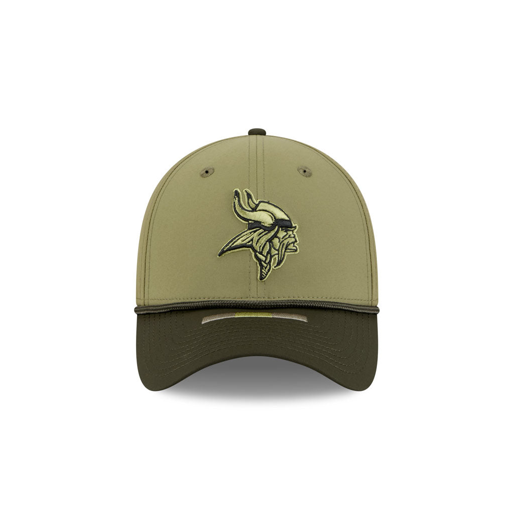 NFL Minnesota Vikings New Era 2025 Salute to Service 39THIRTY Flex Fit Hat - Green