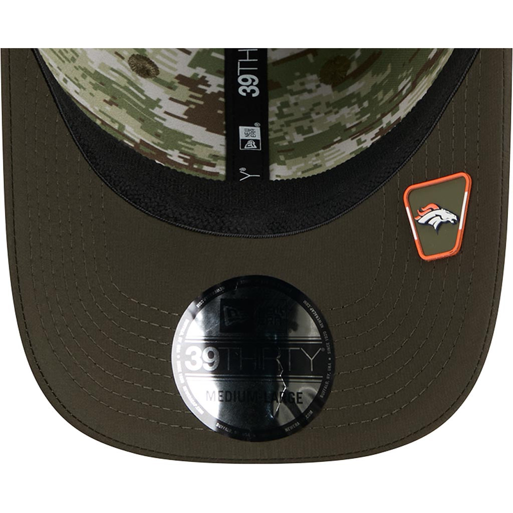 NFL Denver Broncos New Era 2025 Salute to Service 39THIRTY Flex Fit Hat - Green