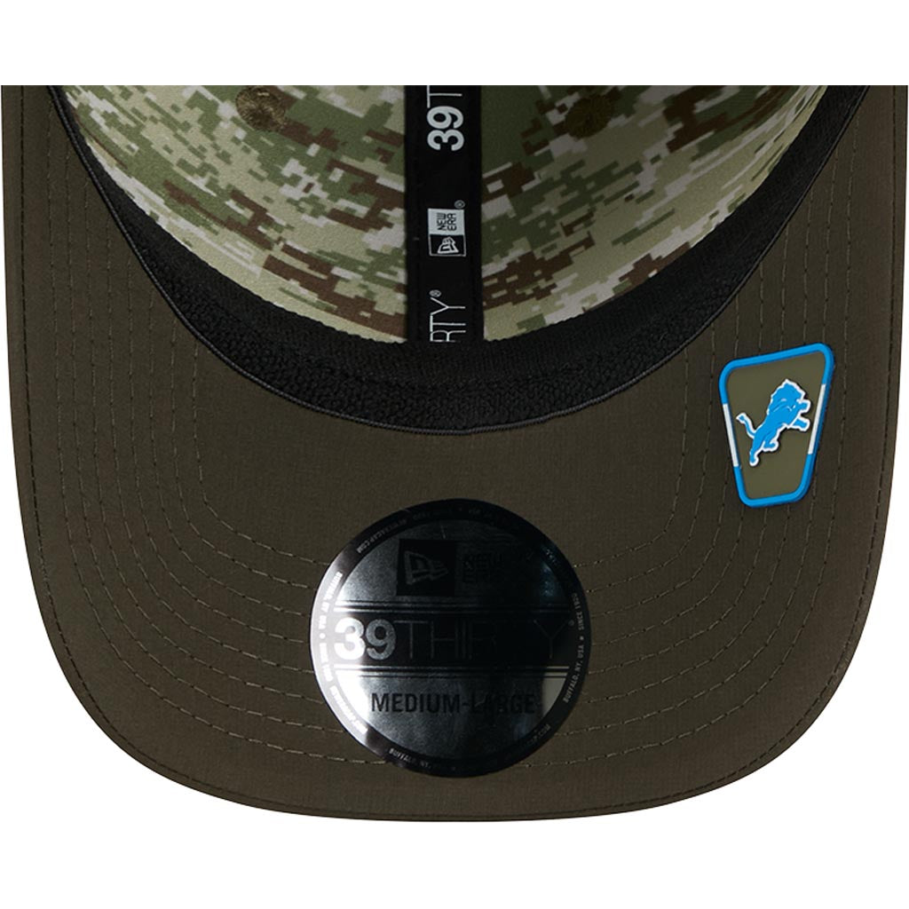 NFL Detroit Lions New Era 2025 Salute to Service 39THIRTY Flex Fit Hat - Green