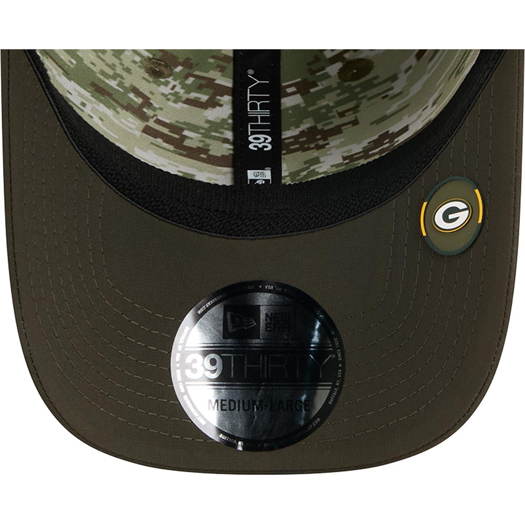 NFL Green Bay Packers New Era 2025 Salute to Service 39THIRTY Flex Fit Hat - Green