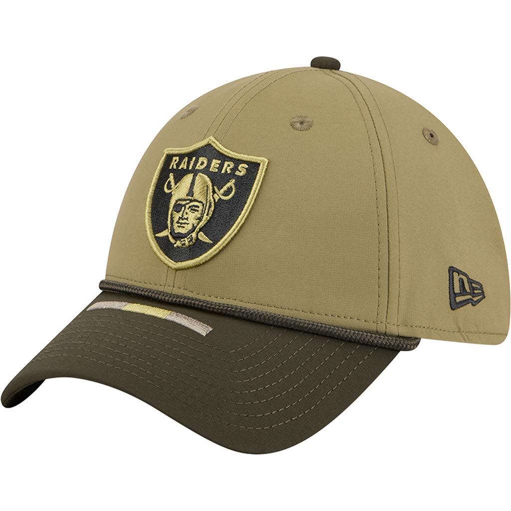 NFL Las Vegas Raiders New Era 2025 Salute to Service 39THIRTY Flex Fit Hat - Green