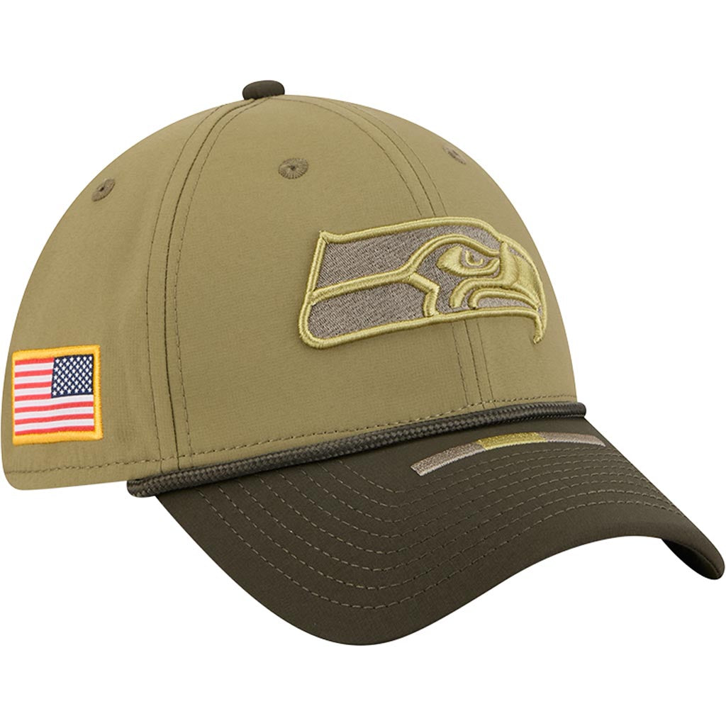 NFL Seattle Seahawks New Era 2025 Salute to Service 39THIRTY Flex Fit Hat - Green