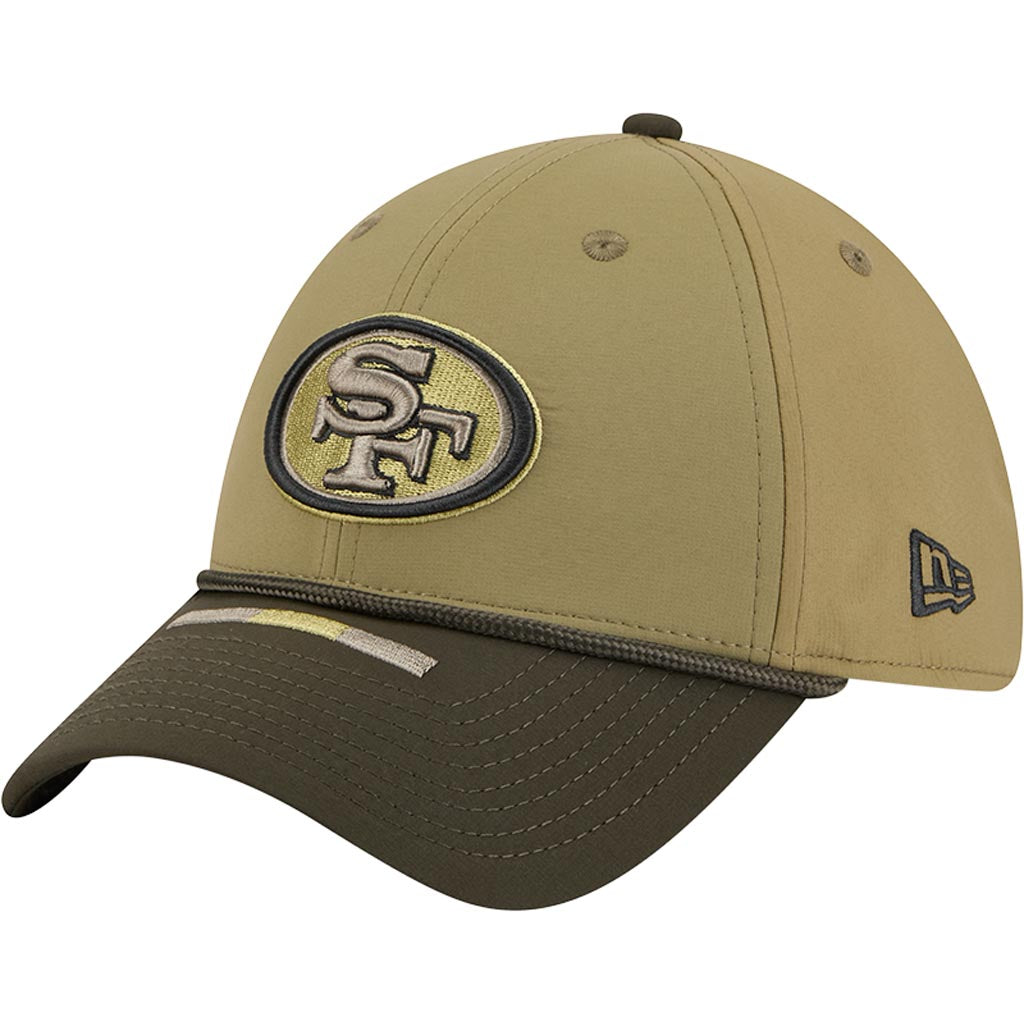 NFL San Francisco 49ers New Era 2025 Salute to Service 39THIRTY Flex Fit Hat - Green