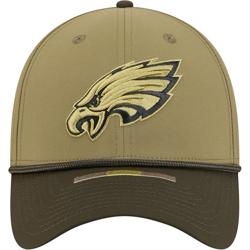 NFL Philadelphia Eagles New Era 2025 Salute to Service 39THIRTY Flex Fit Hat - Green