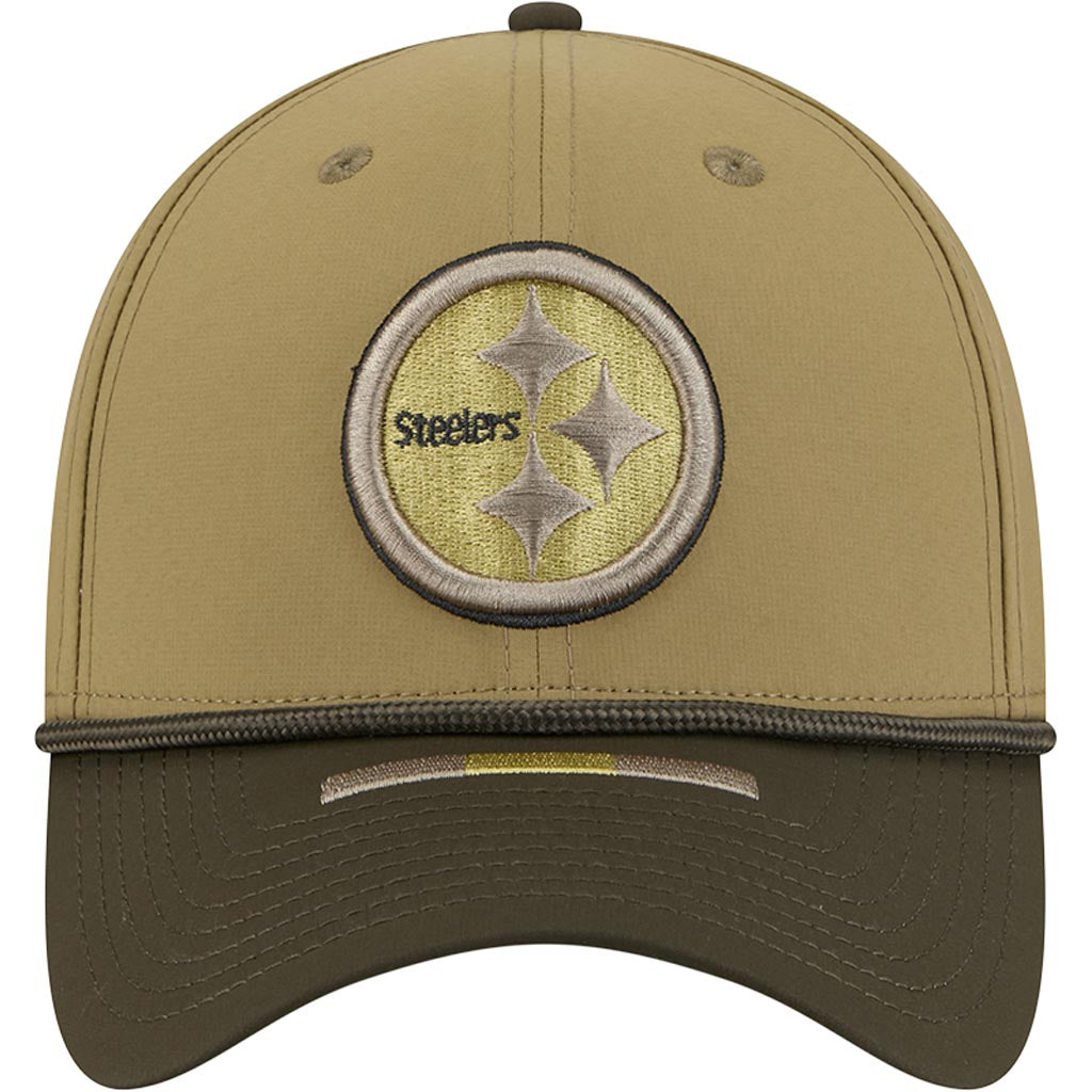 NFL Pittsburgh Steelers New Era 2025 Salute to Service 39THIRTY Flex Fit Hat - Green