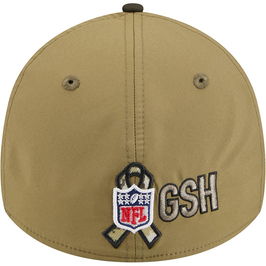 NFL Chicago Bears New Era 2025 Salute to Service 39THIRTY Flex Fit Hat - Green