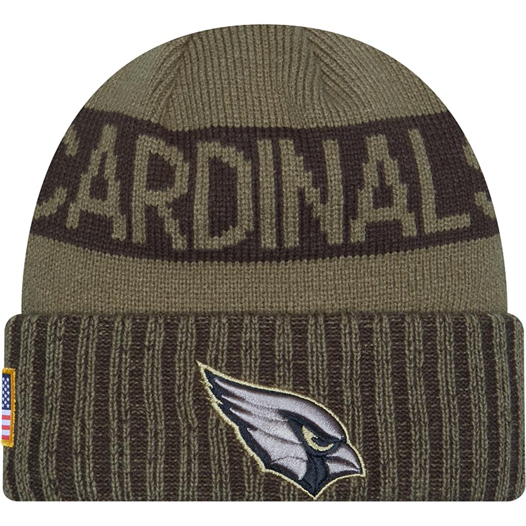 NFL Arizona Cardinals New Era 2025 Salute to Service Knit Hat - Green