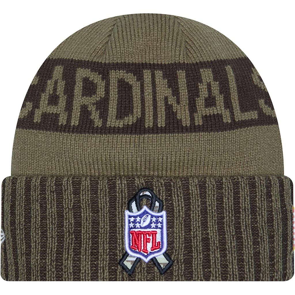 NFL Arizona Cardinals New Era 2025 Salute to Service Knit Hat - Green