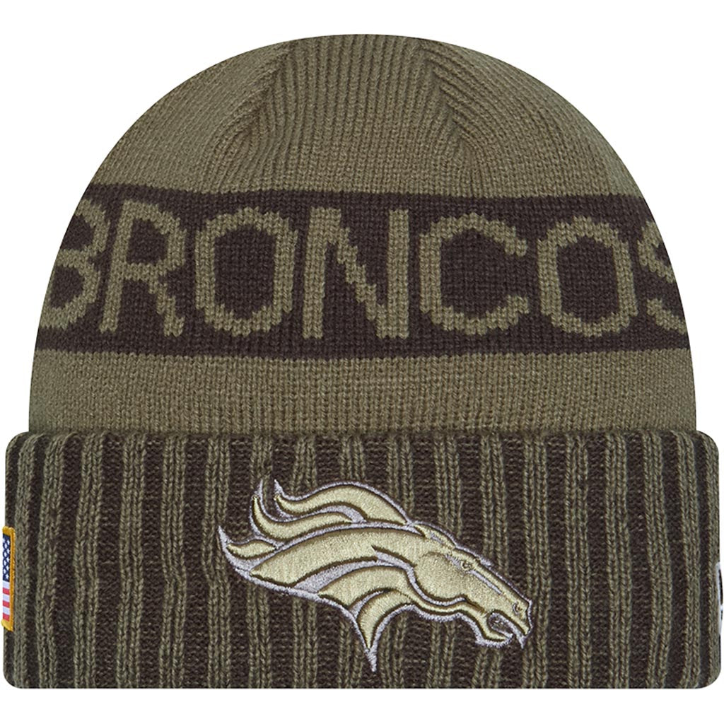 NFL Denver Broncos New Era 2025 Salute to Service Knit Hat - Green