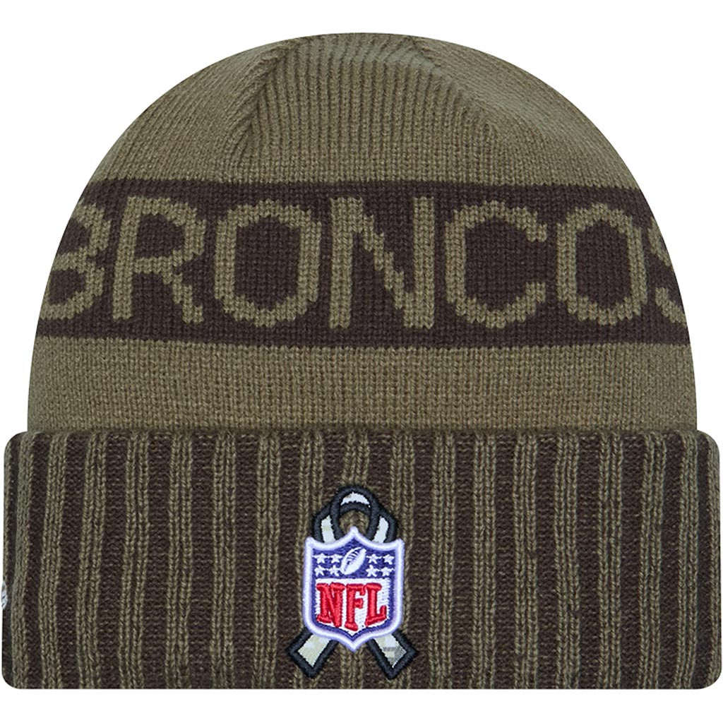 NFL Denver Broncos New Era 2025 Salute to Service Knit Hat - Green