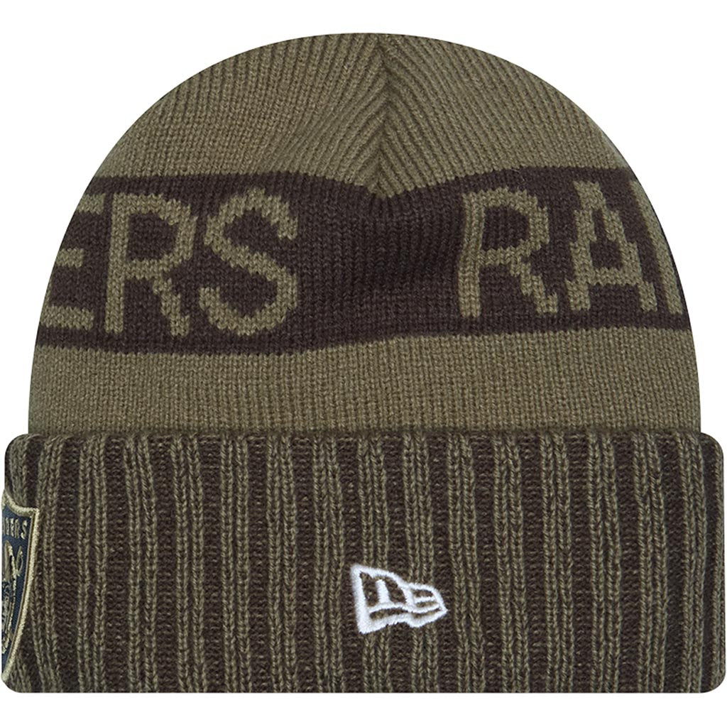 NFL Las Vegas Raiders New Era 2025 Salute to Service Knit Hat - Green