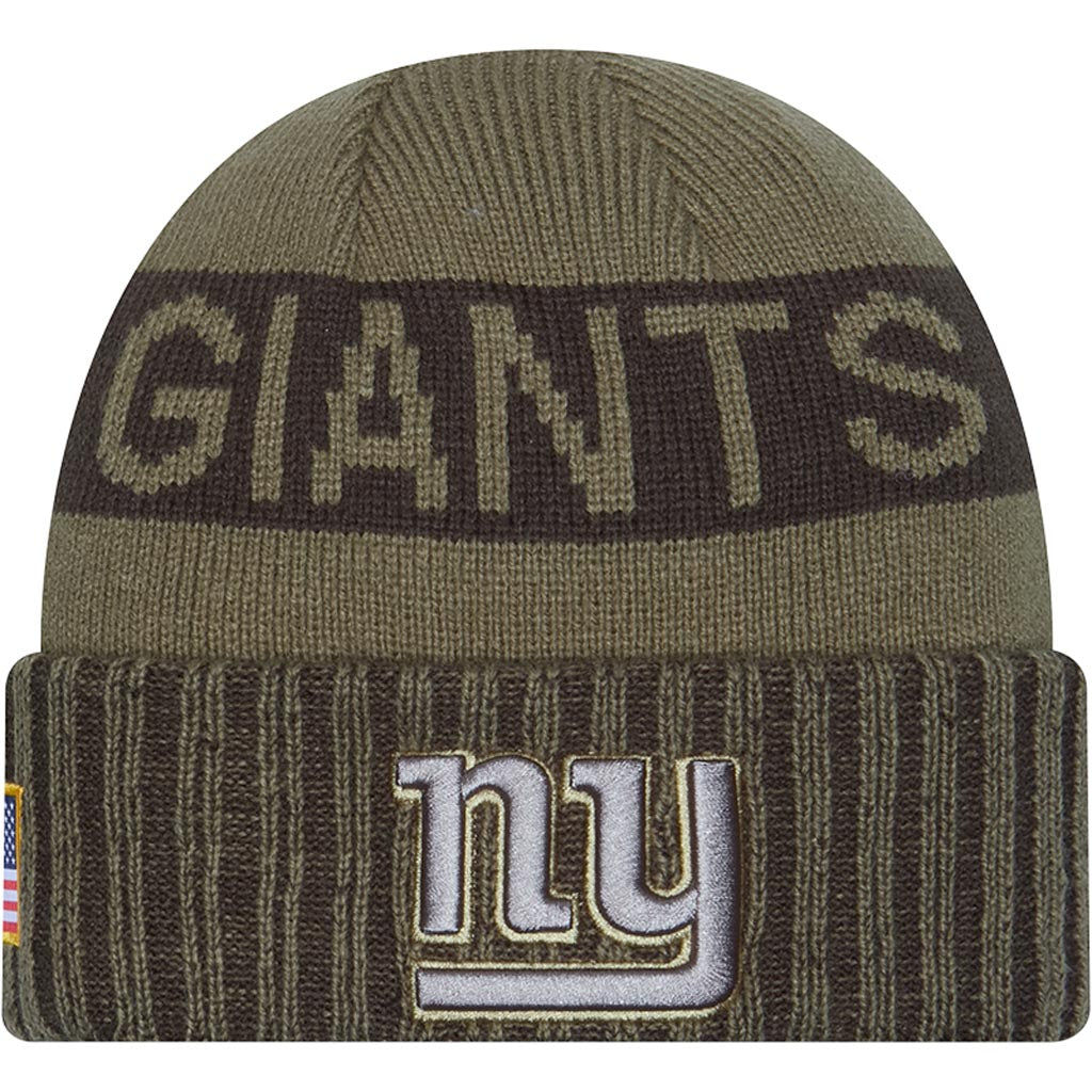 NFL New York Giants New Era 2025 Salute to Service Knit Hat - Green