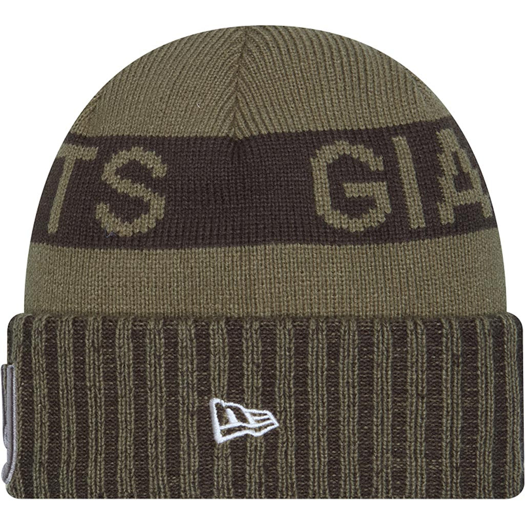 NFL New York Giants New Era 2025 Salute to Service Knit Hat - Green