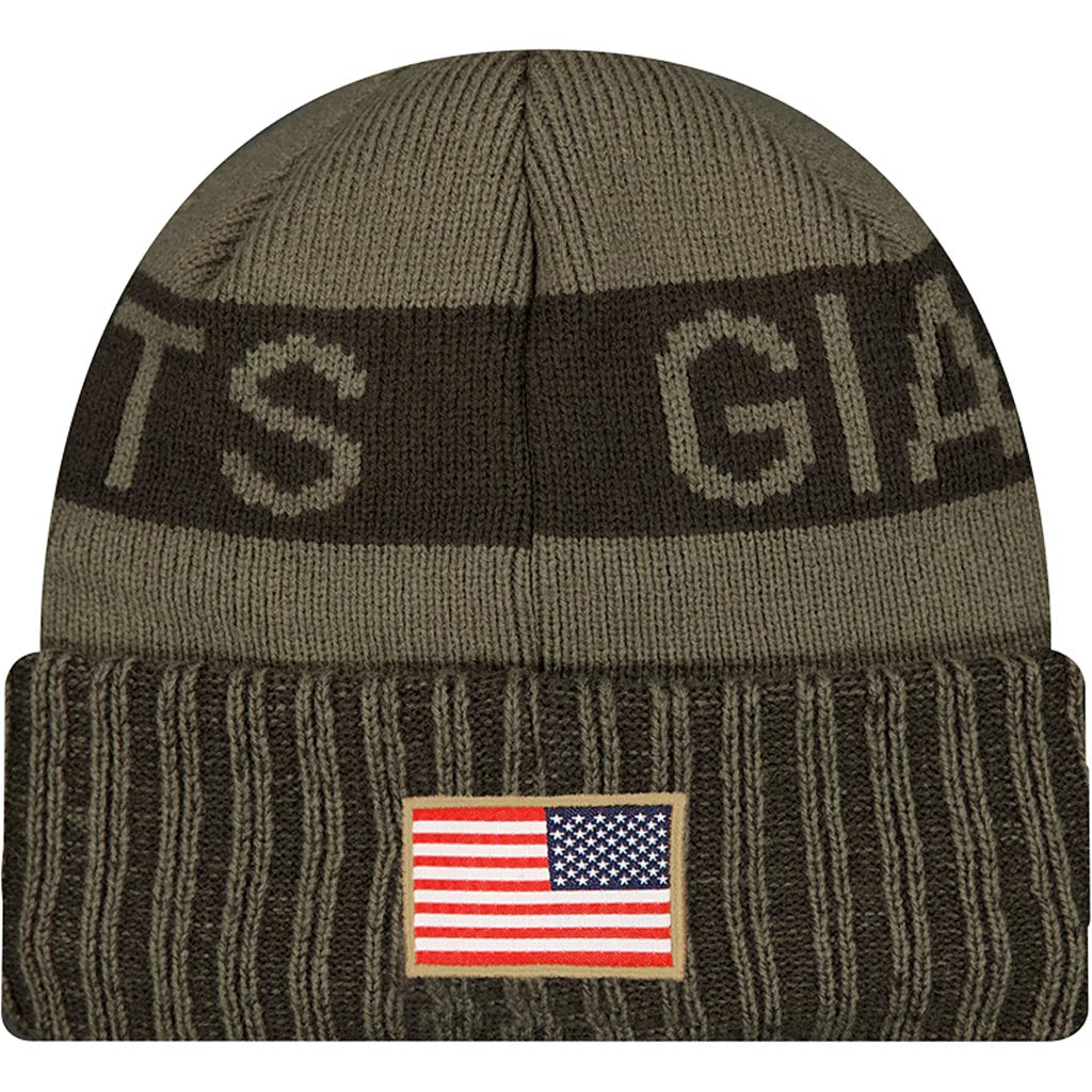 NFL New York Giants New Era 2025 Salute to Service Knit Hat - Green