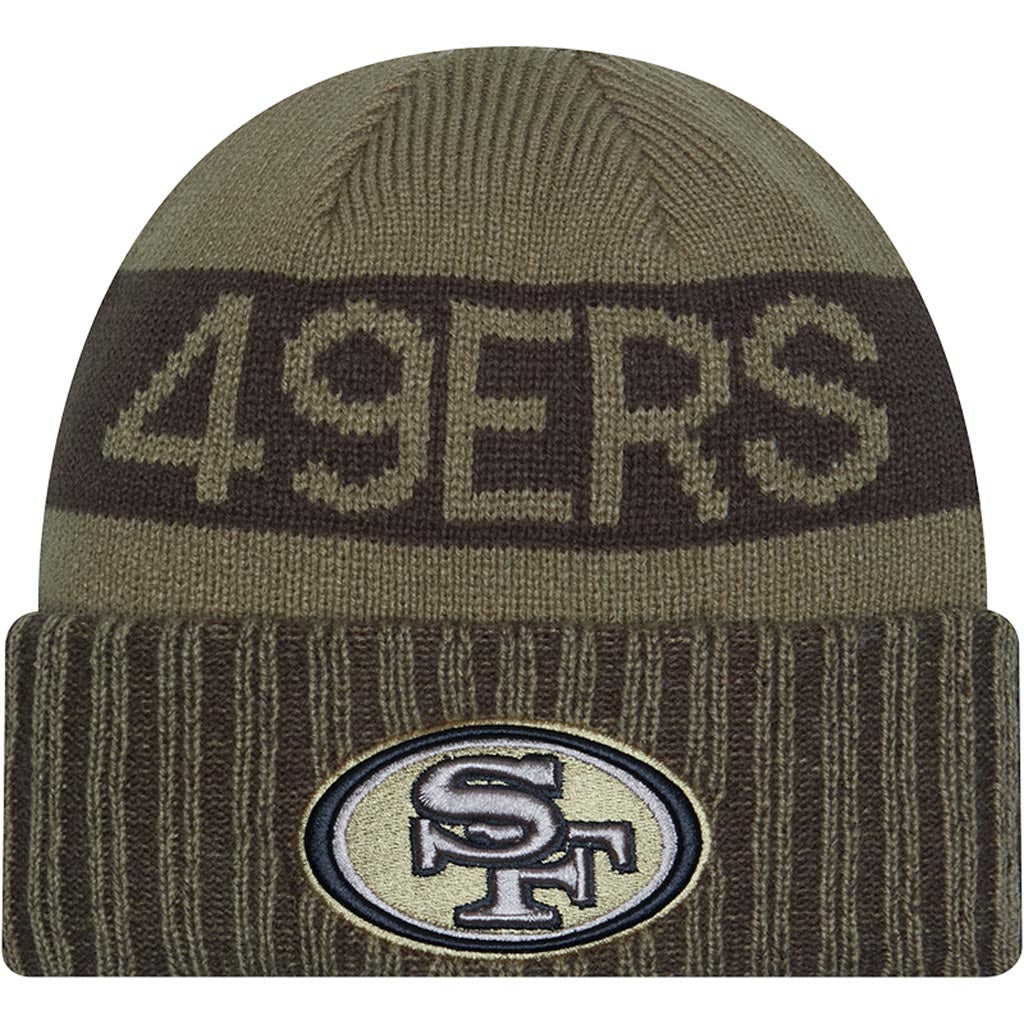 NFL San Francisco 49ers New Era 2025 Salute to Service Knit Hat - Green