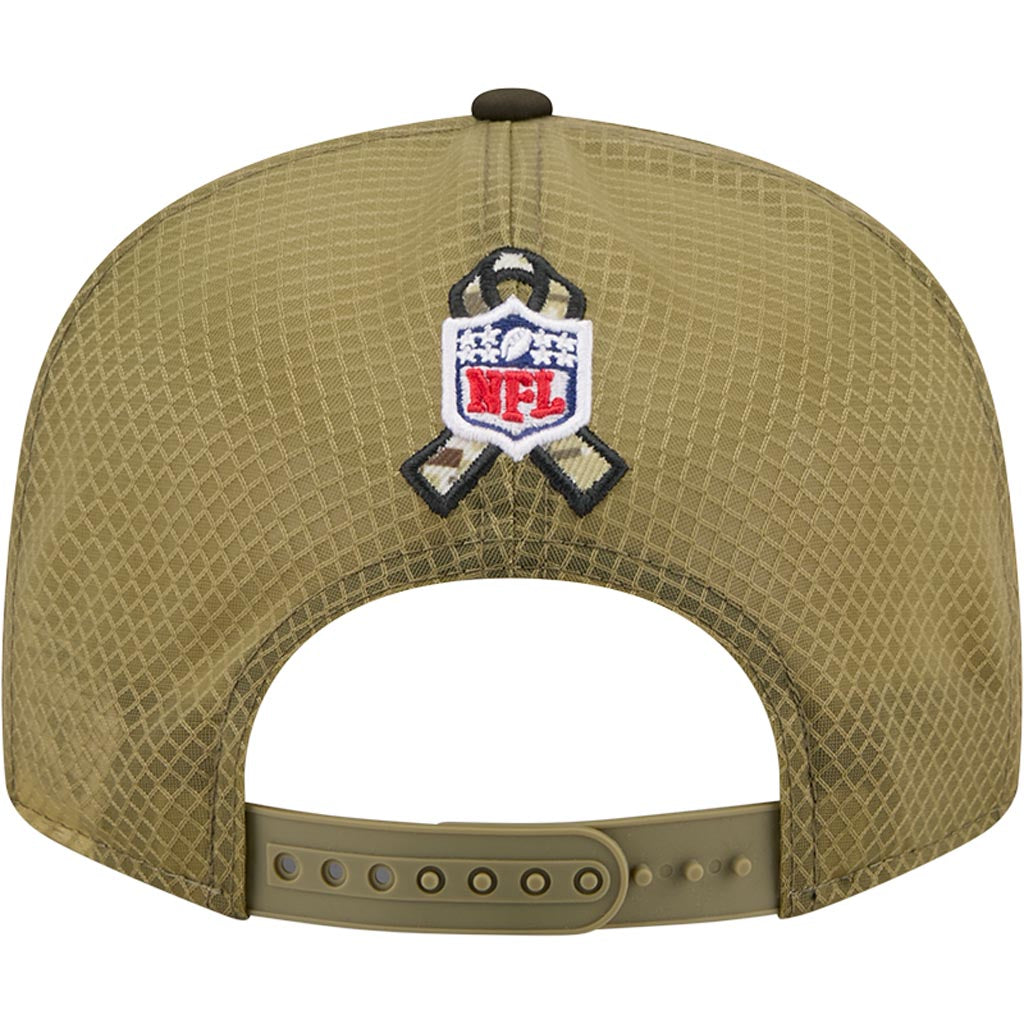 NFL Buffalo Bills New Era 2025 Salute to Service 9FIFTY Split Panel Snapback Hat - Green