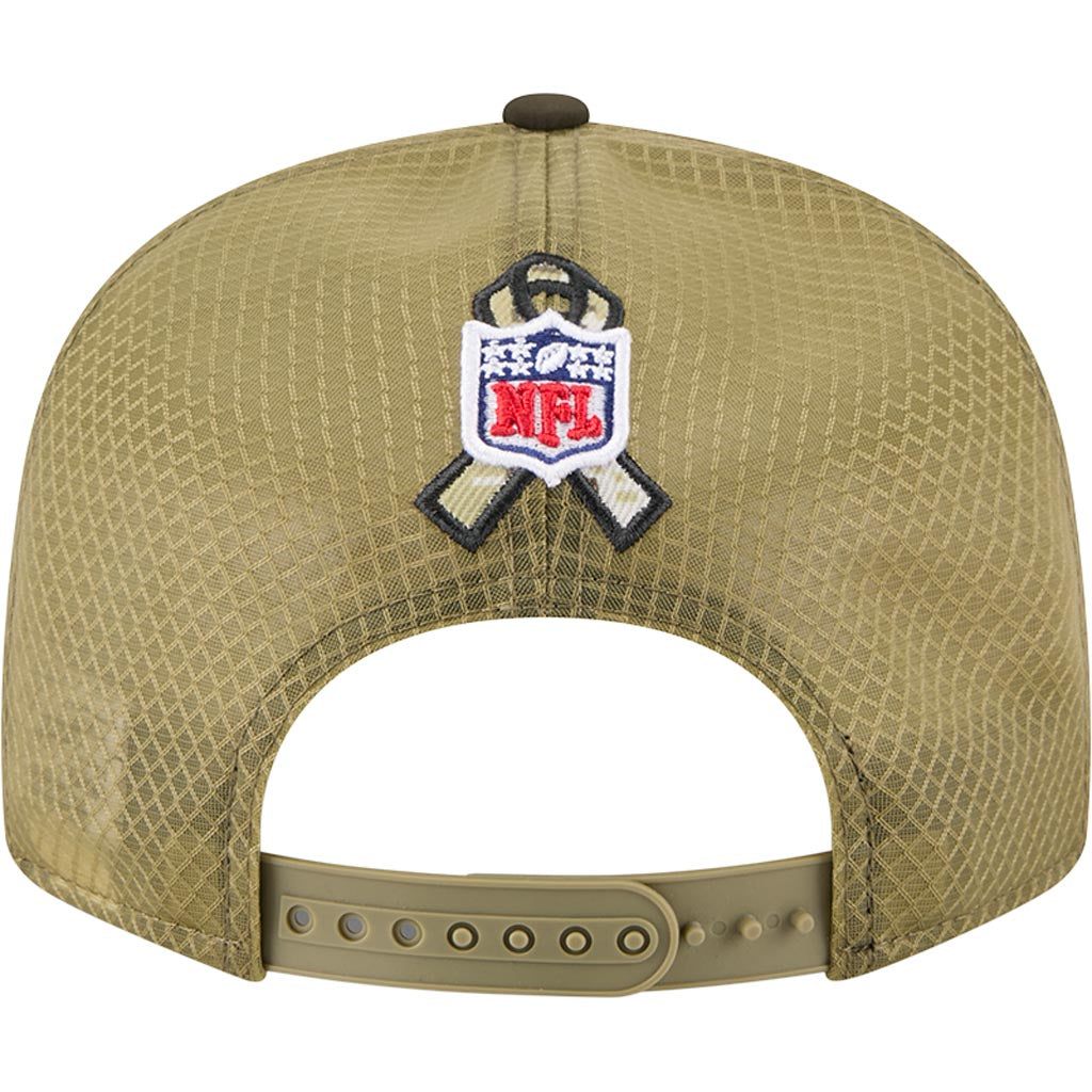 NFL Green Bay Packers New Era 2025 Salute to Service 9FIFTY Split Panel Snapback Hat - Green