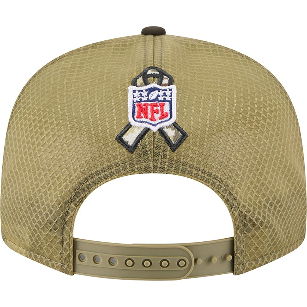 NFL Pittsburgh Steelers New Era 2025 Salute to Service 9FIFTY Split Panel Snapback Hat - Green