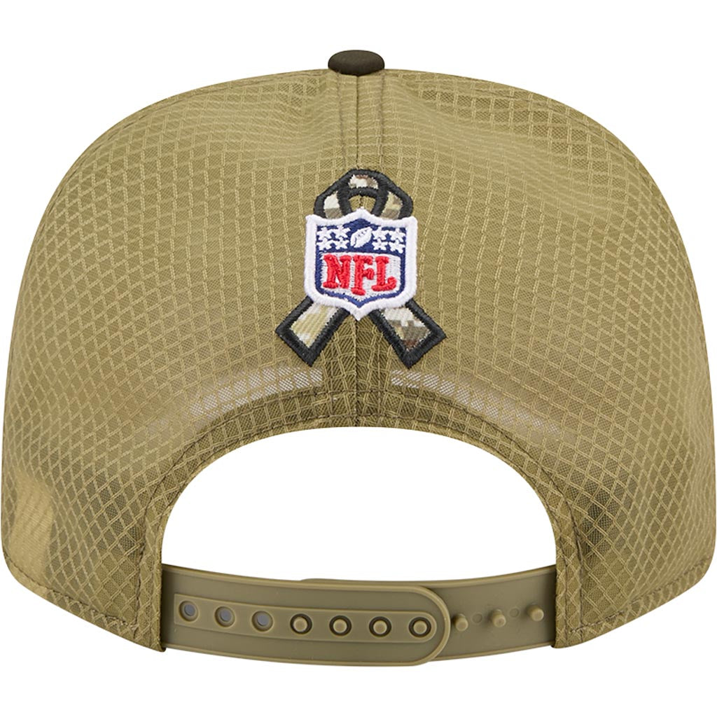 NFL Kansas City Chiefs New Era 2025 Salute to Service 9SEVENTY Stretch-Snapback Hat - Green