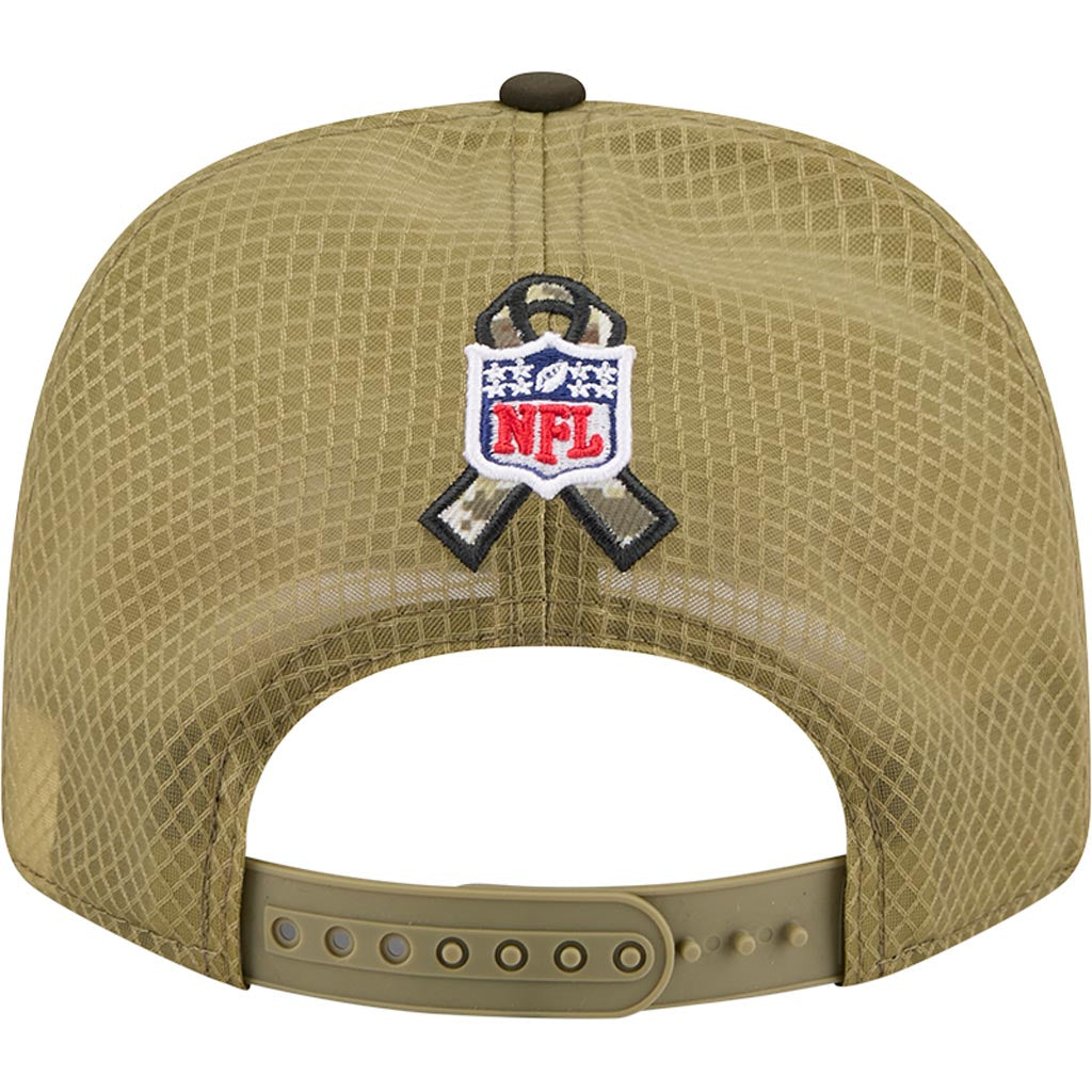 NFL Detroit Lions New Era 2025 Salute to Service 9SEVENTY Stretch-Snapback Hat - Green