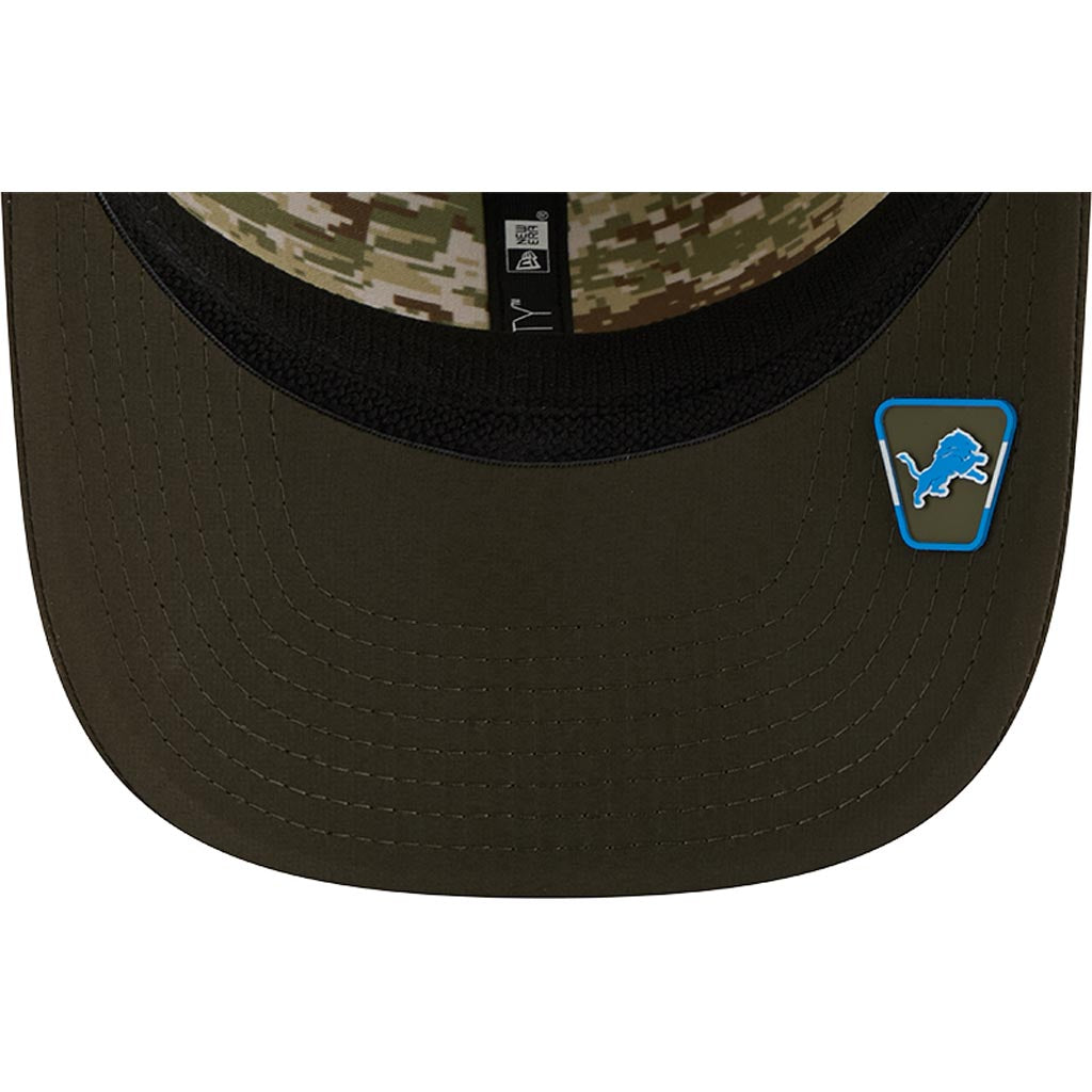 NFL Detroit Lions New Era 2025 Salute to Service 9SEVENTY Stretch-Snapback Hat - Green