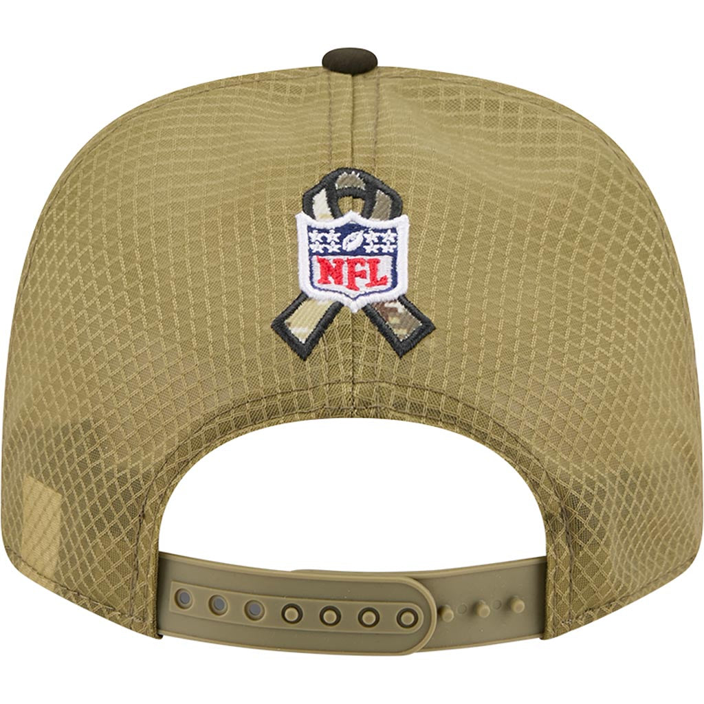 NFL Jacksonville Jaguars New Era 2025 Salute to Service 9SEVENTY Stretch-Snapback Hat - Green