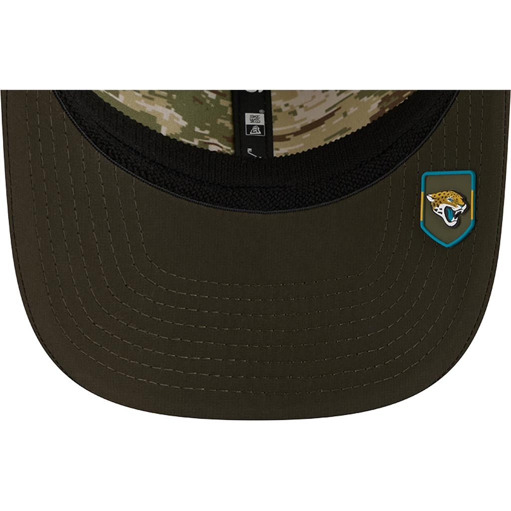 NFL Jacksonville Jaguars New Era 2025 Salute to Service 9SEVENTY Stretch-Snapback Hat - Green
