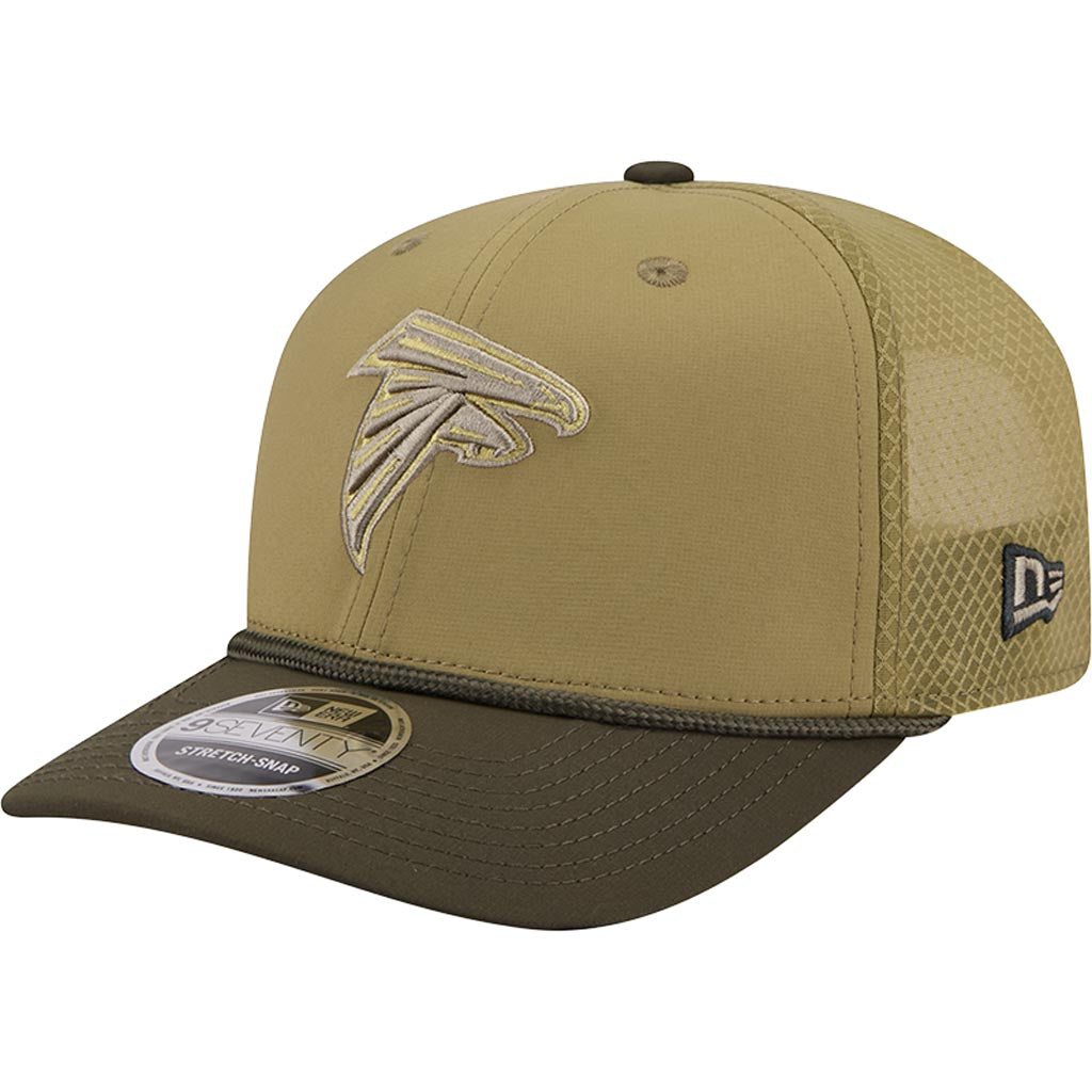 NFL Atlanta Falcons New Era 2025 Salute to Service 9SEVENTY Stretch-Snapback Hat - Green