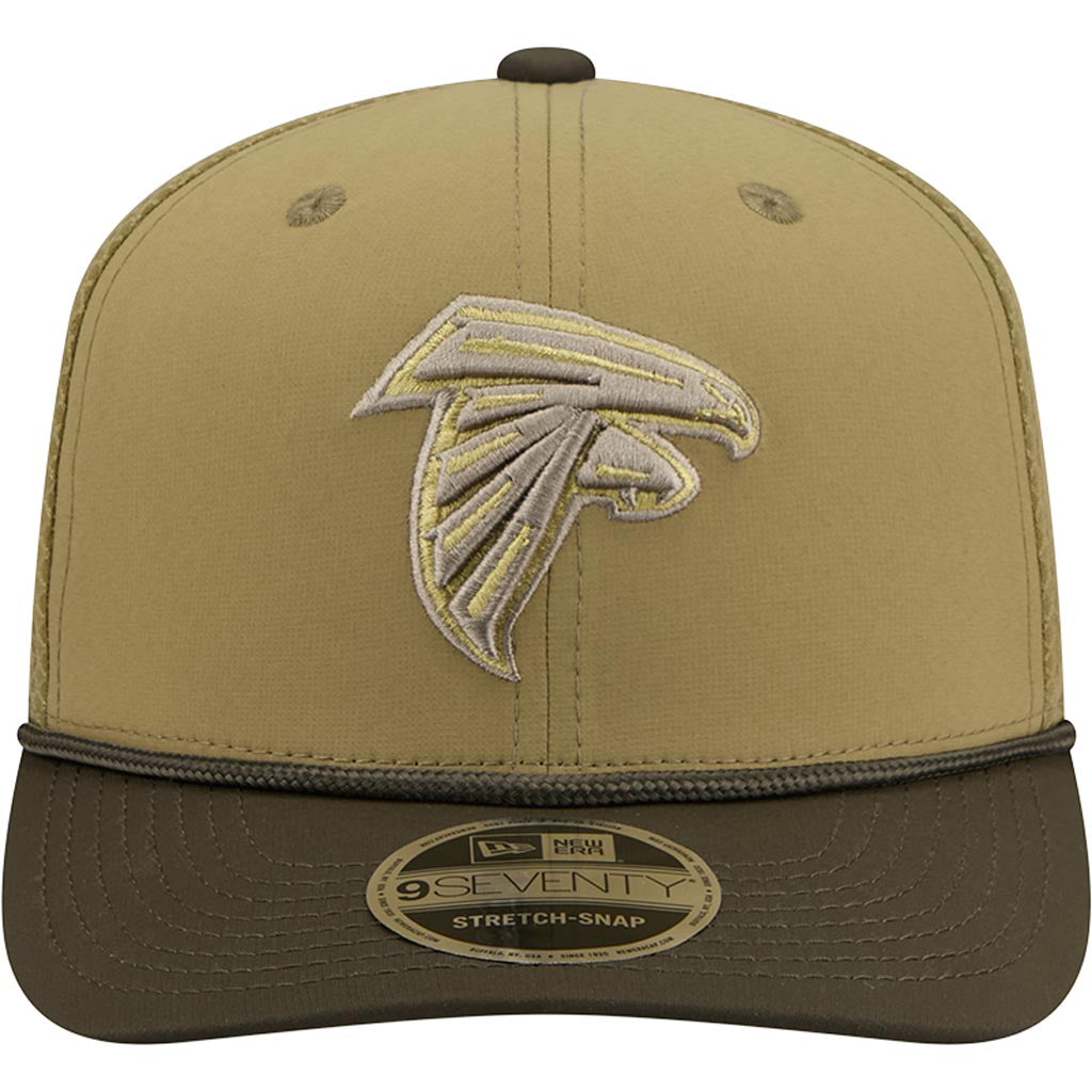 NFL Atlanta Falcons New Era 2025 Salute to Service 9SEVENTY Stretch-Snapback Hat - Green